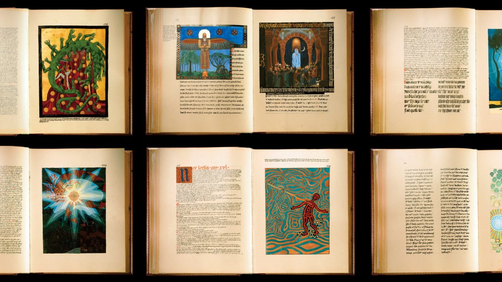 6 full spreads in facsimile from the original "Liber Novus" by C.G. Jung