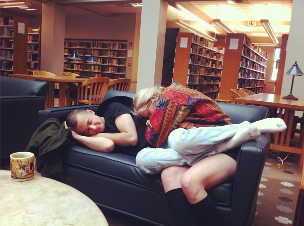 nap in library