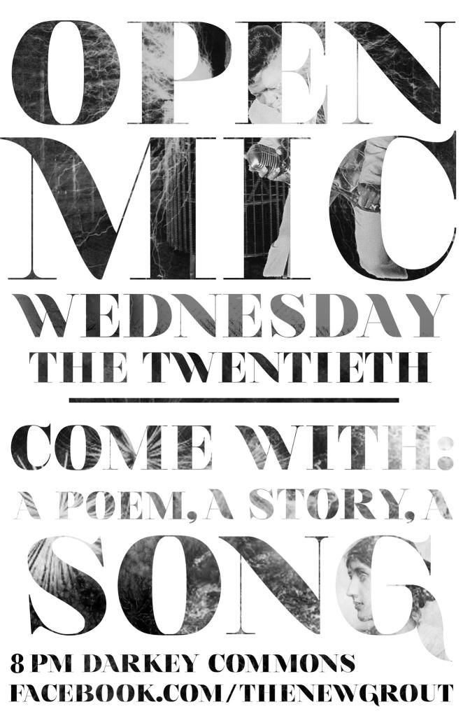 Open Mic night poster