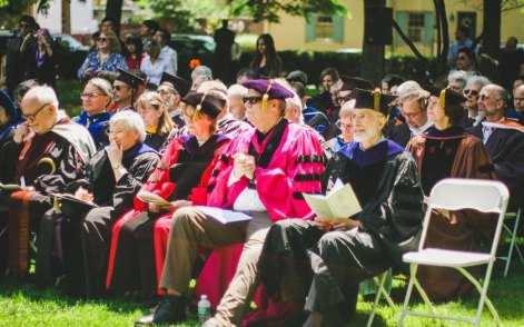 Current and former tutors gather to celebrate. (Photo by Anyi Guo)