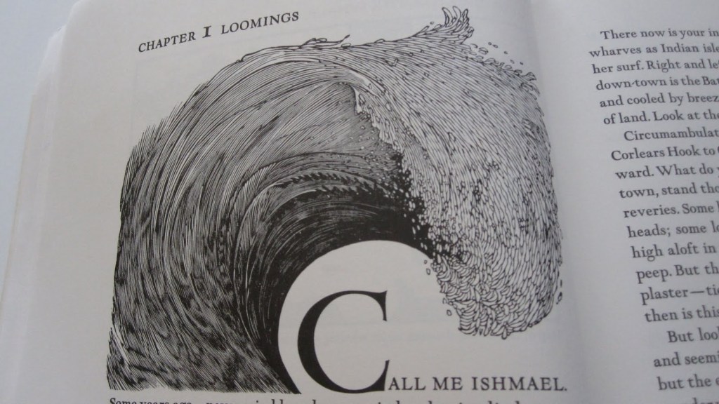 The first page of Moby Dick