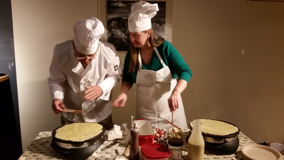 Crepes in The Cave at St. John's College