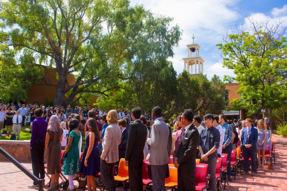 Class of 2019 rises as the convocation starts.